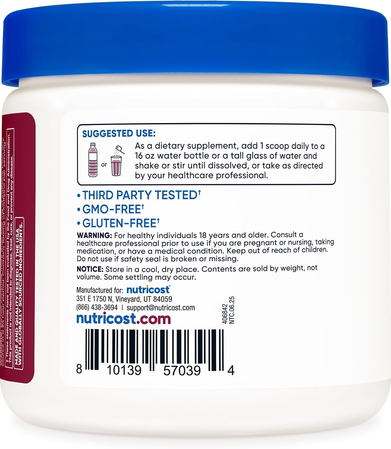 Nutricost Energy Drink Powder (Grape) 60 Servings, Pre Workout, Gluten-Free | Supplement with Natural Flavor, GMO-Free