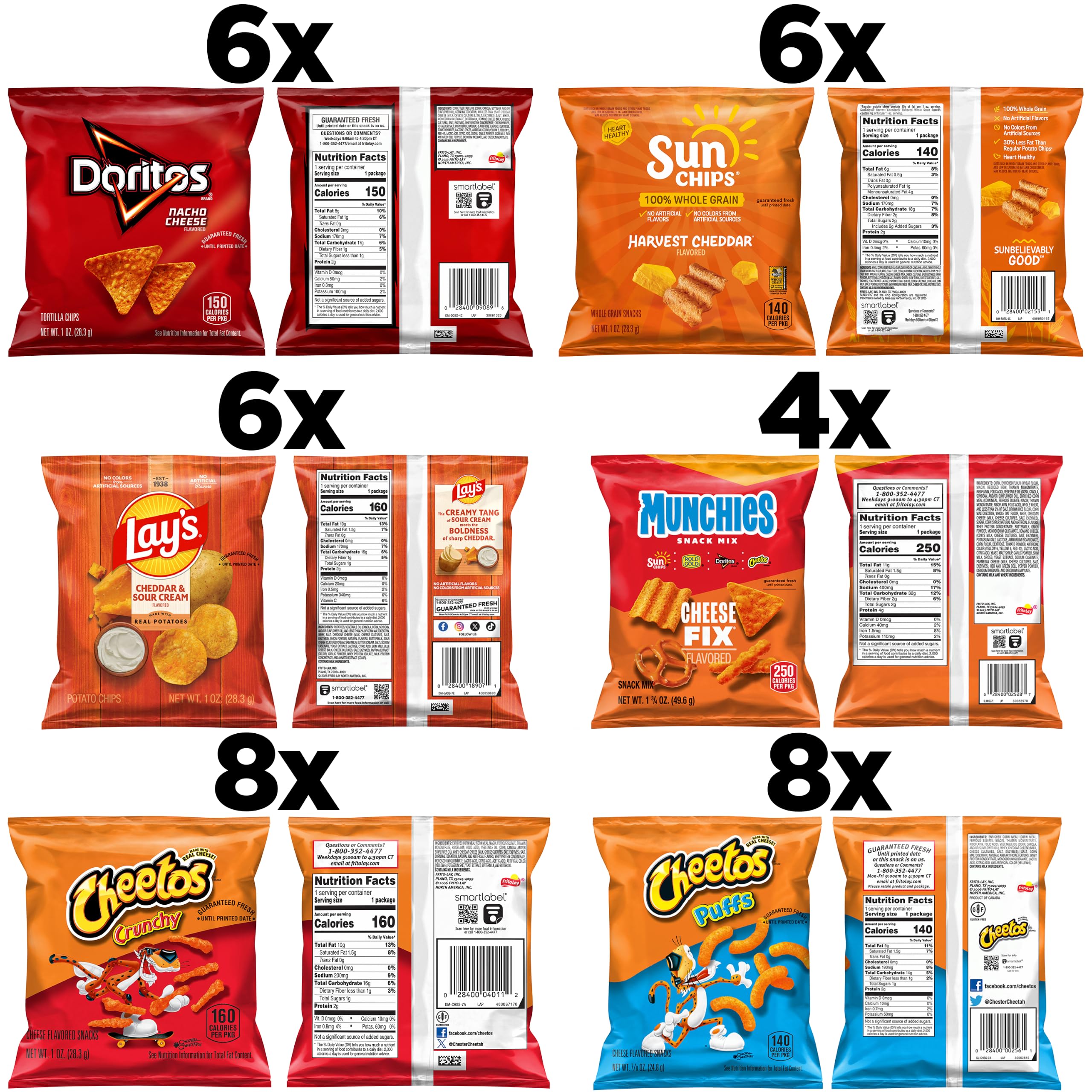 Frito-Lay Fun Times Mix Variety Pack, 40 Count